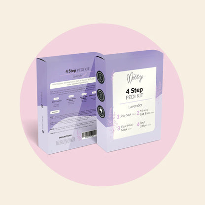 Mitty 4 Step Pedi Kit includes Jelly Soak - Lavender