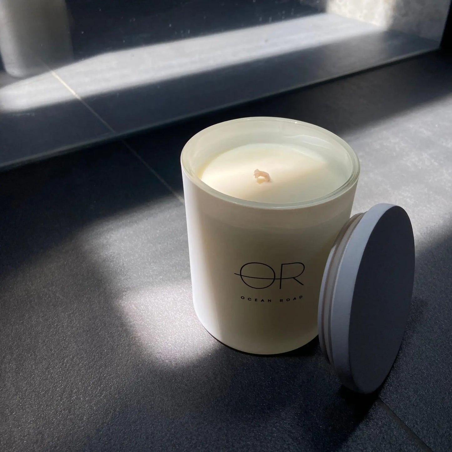 Ocean Road White Scented Candle