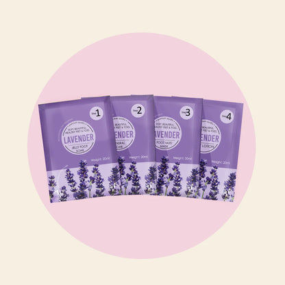 Mitty 4 Step Pedi Kit includes Jelly Soak - Lavender